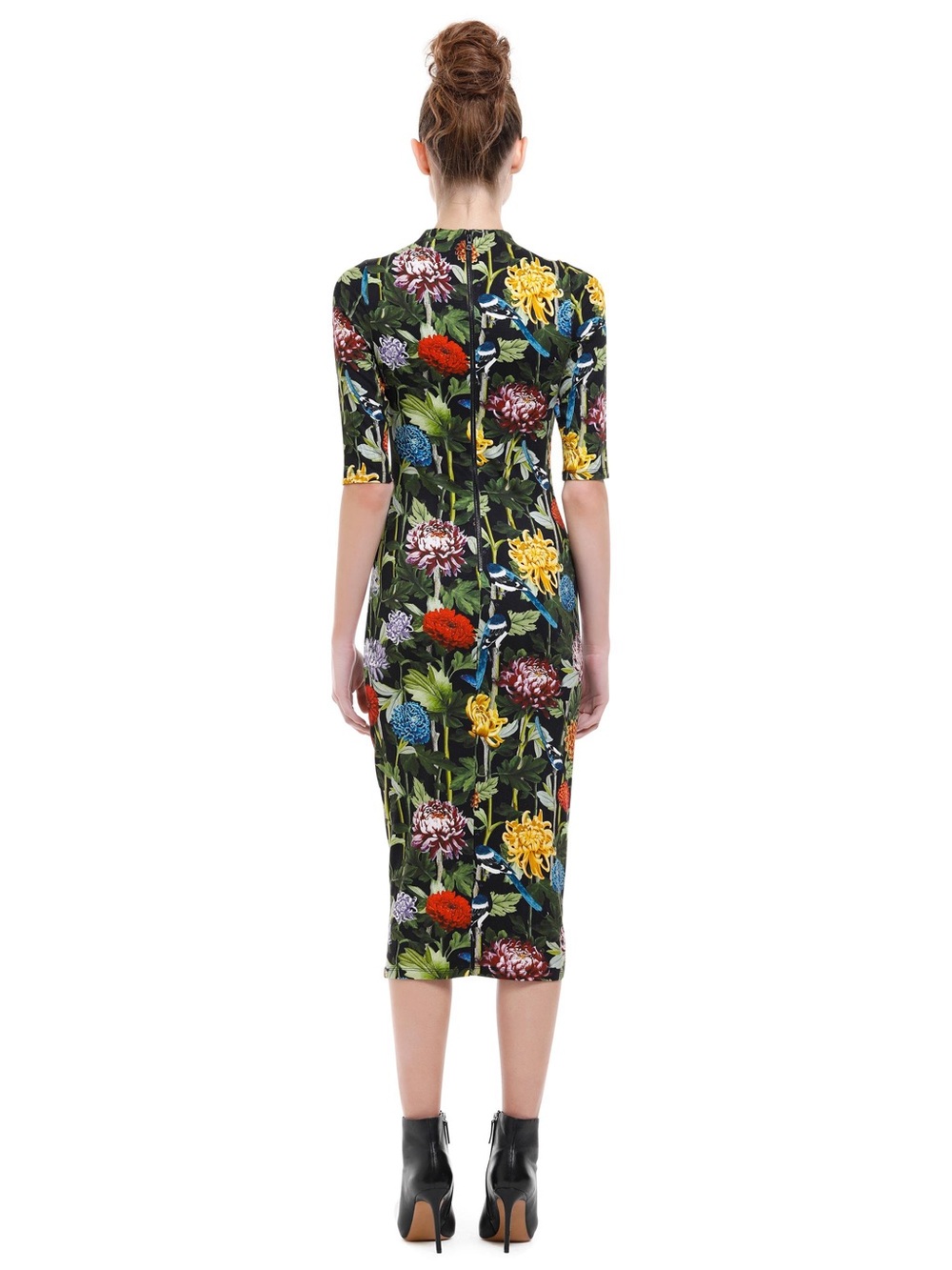 Alice + Olivia Delora Midi Dress in Secret Garden Size 8 - Picture 11 of 11